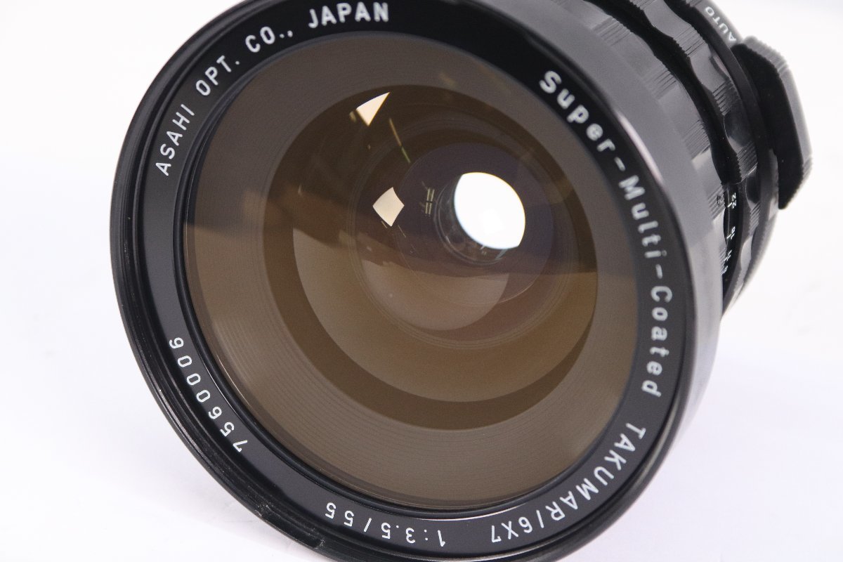 PENTAX ペンタックス 6×7 67用 SUPER-MULTI-COATED TAKUMAR/6×7 55mm F3.5 中判 カメラ レンズ 単焦点 38000-K_画像4