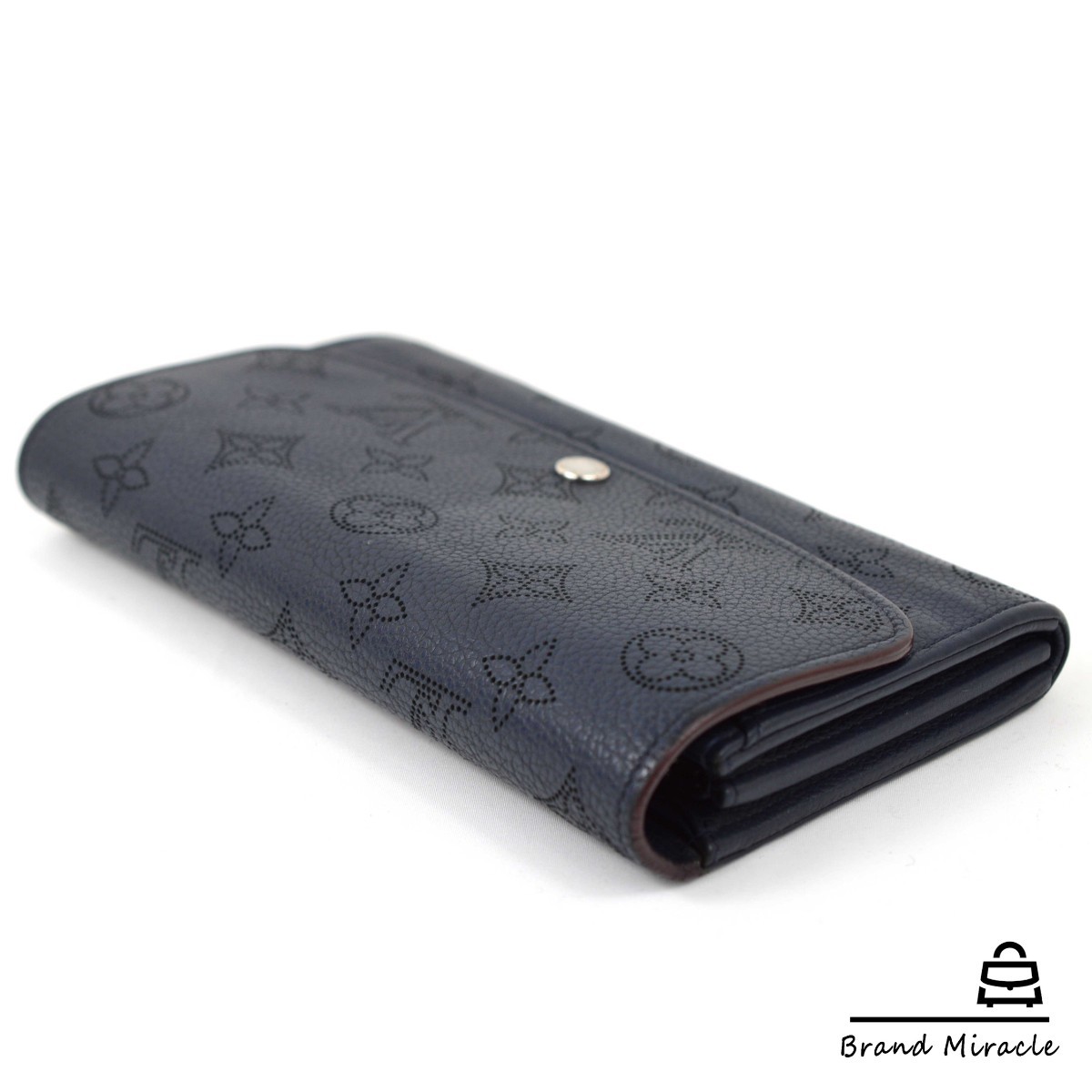 【美品】LOUIS VUITTON ルイヴィトンポルトフォイユ・イリス 長財布 小銭入れ マヒナレザー M62071 4