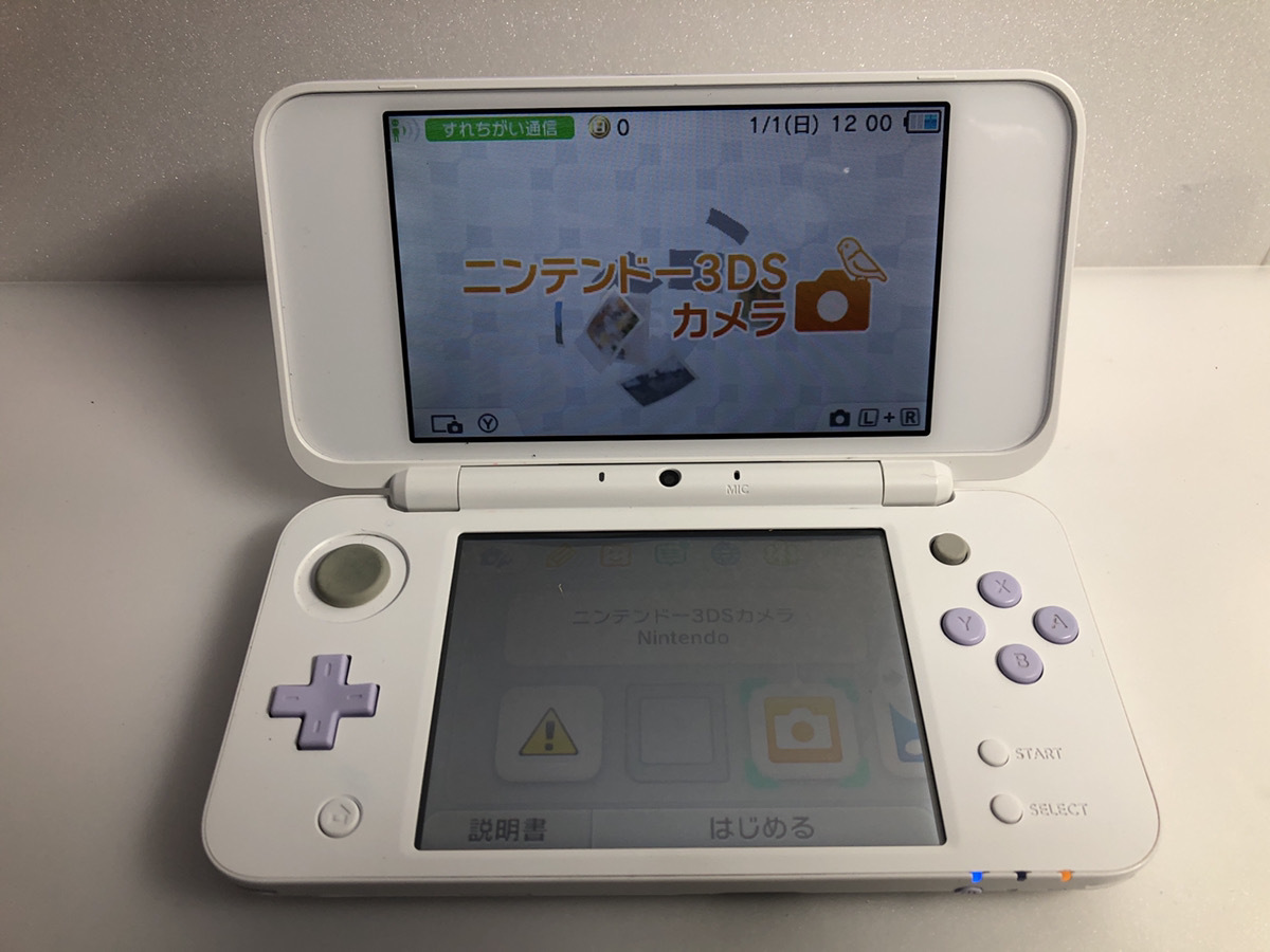 送料無料/1円～】newニンテンドー2DS LL 本体☆ホワイト×ラベンダー