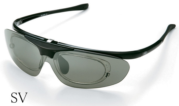 AXE Axe splashes up type polarized light sunglasses inner frame attaching times attaching possible SG-240PE-SV