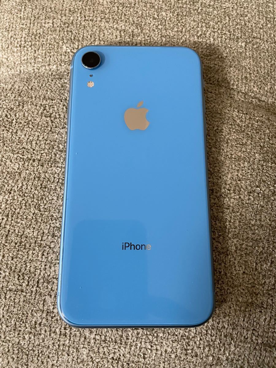 iPhone XR ブルー 128GB SIMフリー 本体 美品｜PayPayフリマ