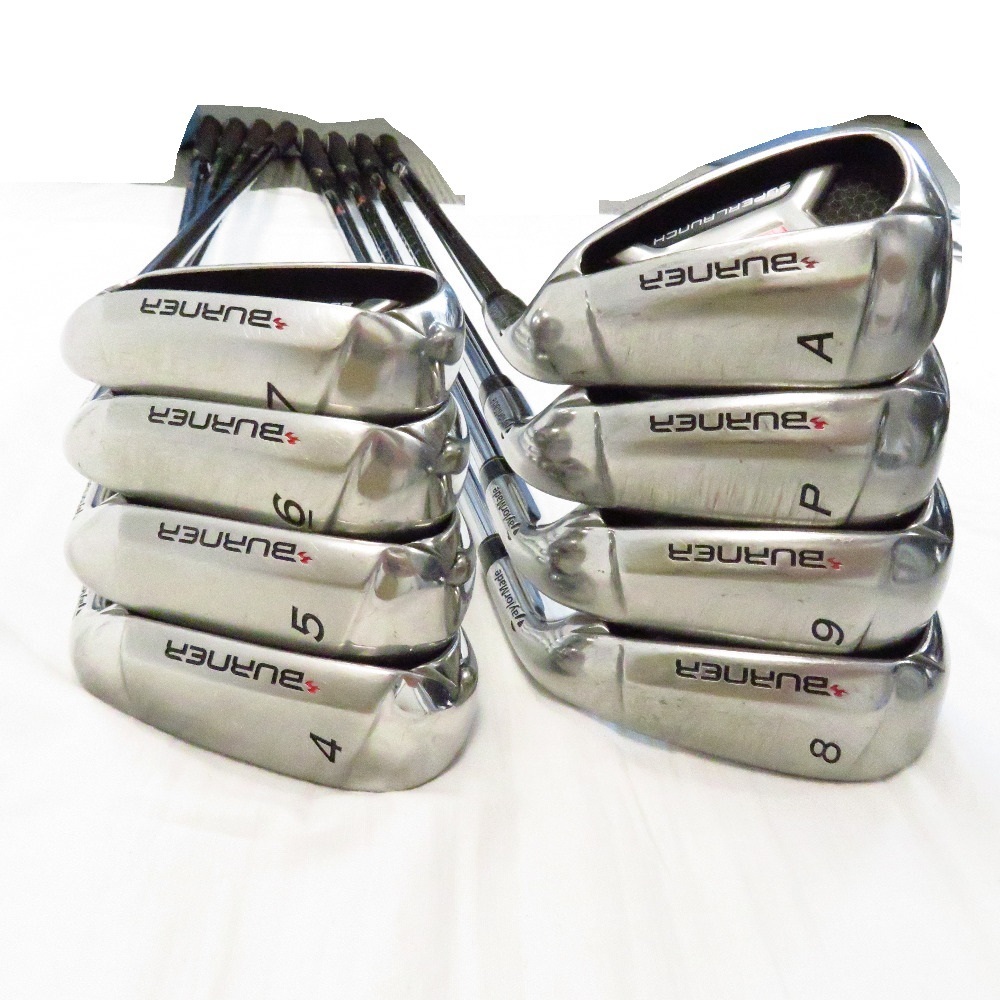 Th427321 テーラーメイド アイアンセット BURNER SUPERLAUNCH 4~9I・A・P 計8本 右利き用 メンズ TaylorMade 中古 大量購入用 BURNER 8本 アイアンセット クラブ