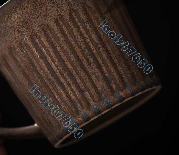 カップ*1+コースター*1 レトロ コーヒーカップセット セラミック ハイエンド 手作り 創造的 ミルク朝食カップ_画像7