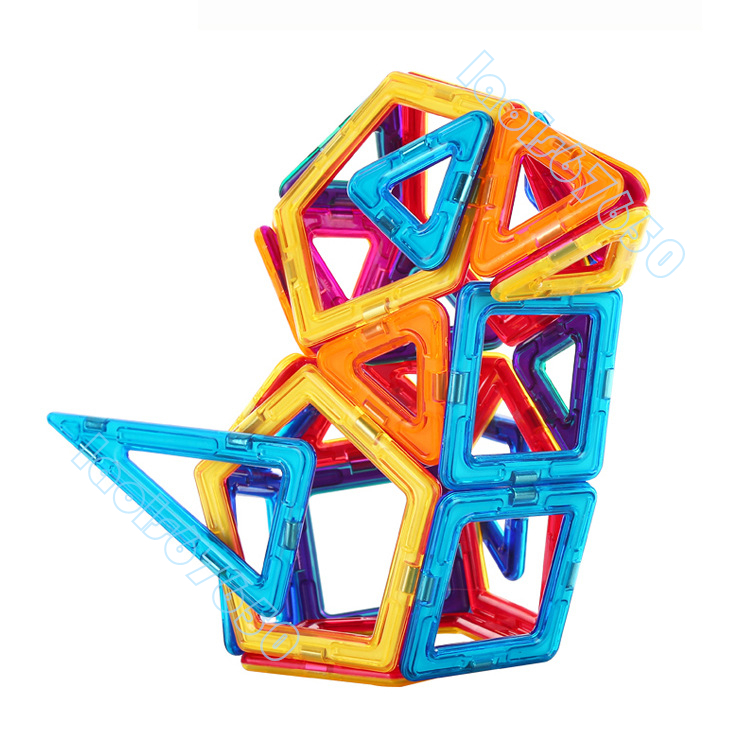 60PCS マグネットブロック 磁石ブロック おもちゃ マカロン色 立体パズル 知育玩具 幼児 保育園 小学生 誕生日 クリスマスプレゼント_画像3