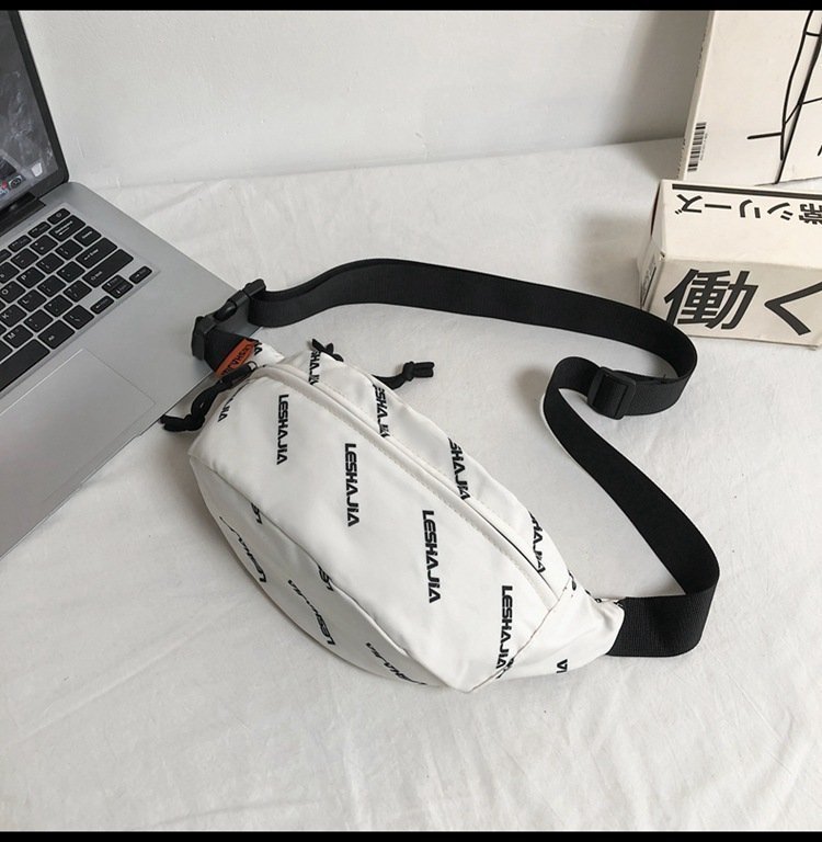  body bag waist hip bag men's lady's unisex bag pochette belt bag sport bag white 