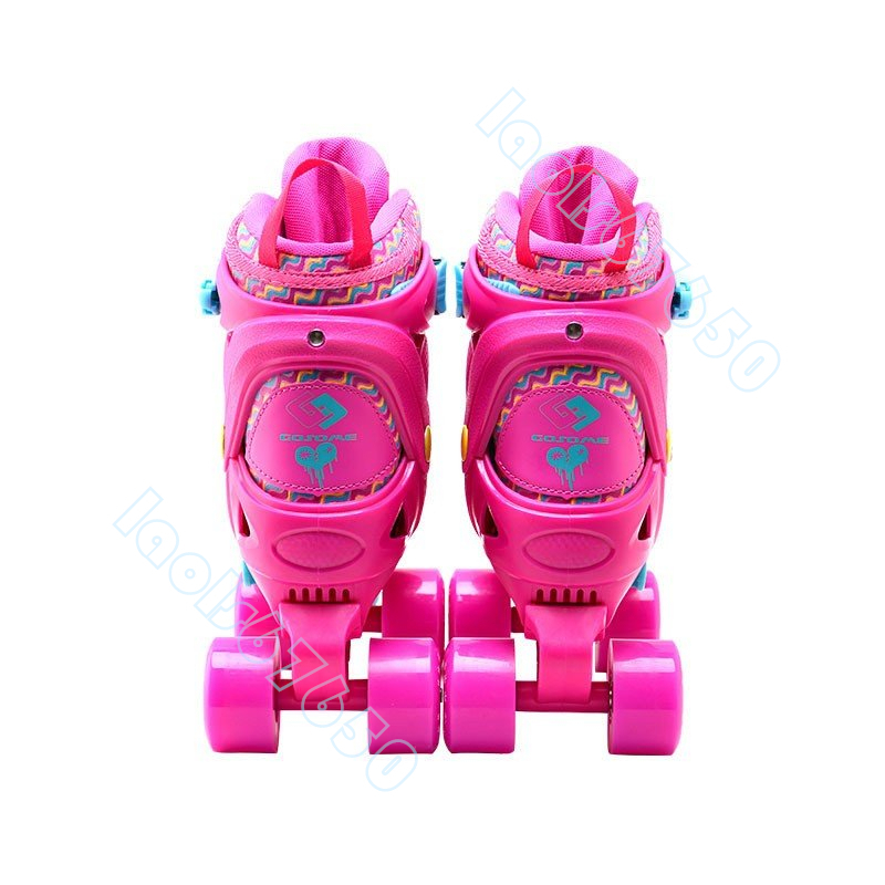 ローラースケートPU プロテクター フィットネス靴 子供クリスマス プレゼント サイズ調整可能_画像8