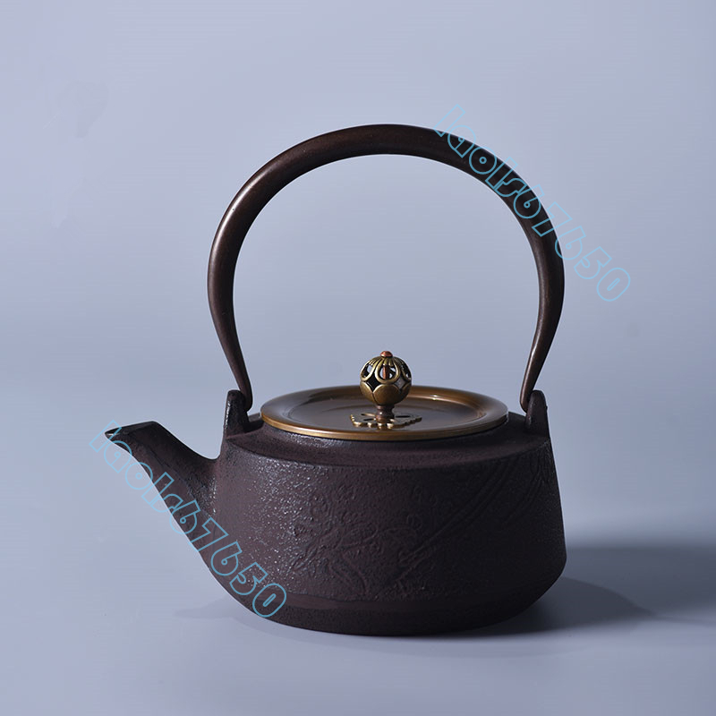 信頼 鋳鉄製鉄瓶 やかんを沸かす お茶の道具 ティーポット 提梁鉄瓶