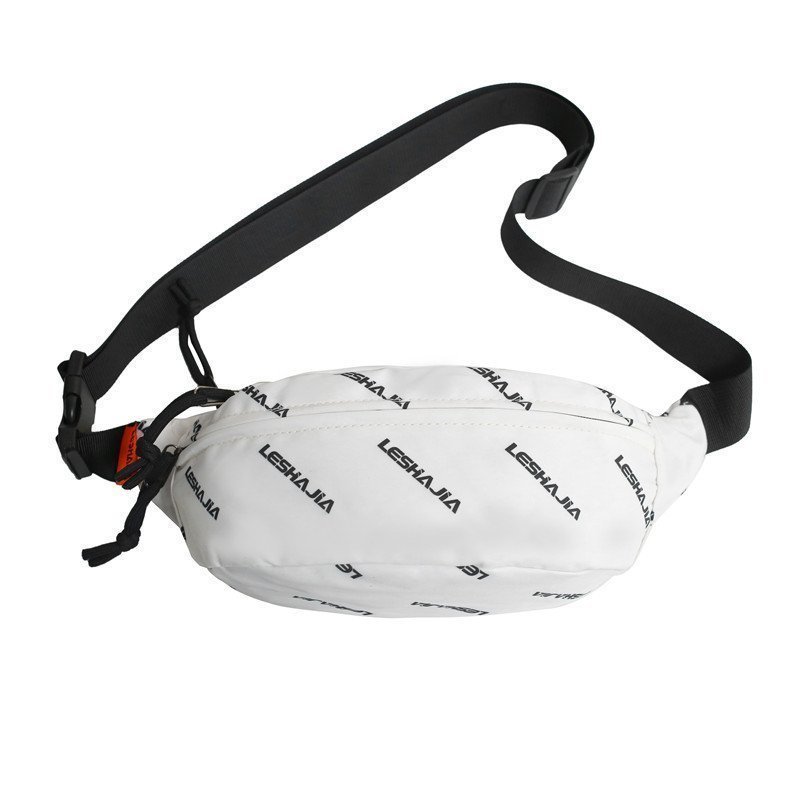  body bag waist hip bag men's lady's unisex bag pochette belt bag sport bag white 