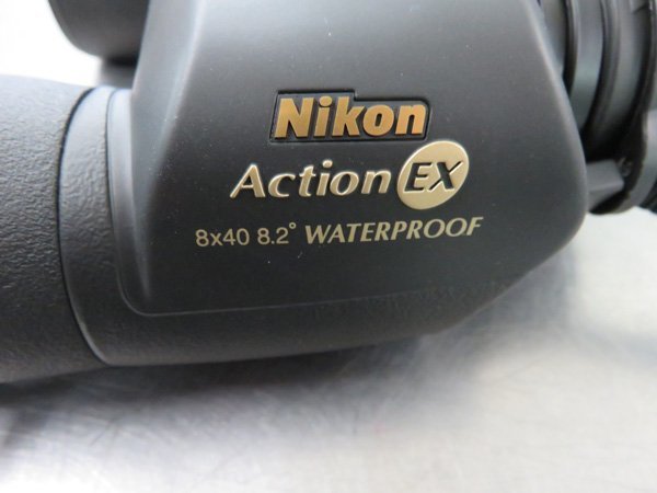 Nikon/ニコン 双眼鏡 ActionEX/アクションEX 8×40CF ポロプリズム式 8倍40口径 中古美品 箱、ソフトケース、ストラップ付き_画像2