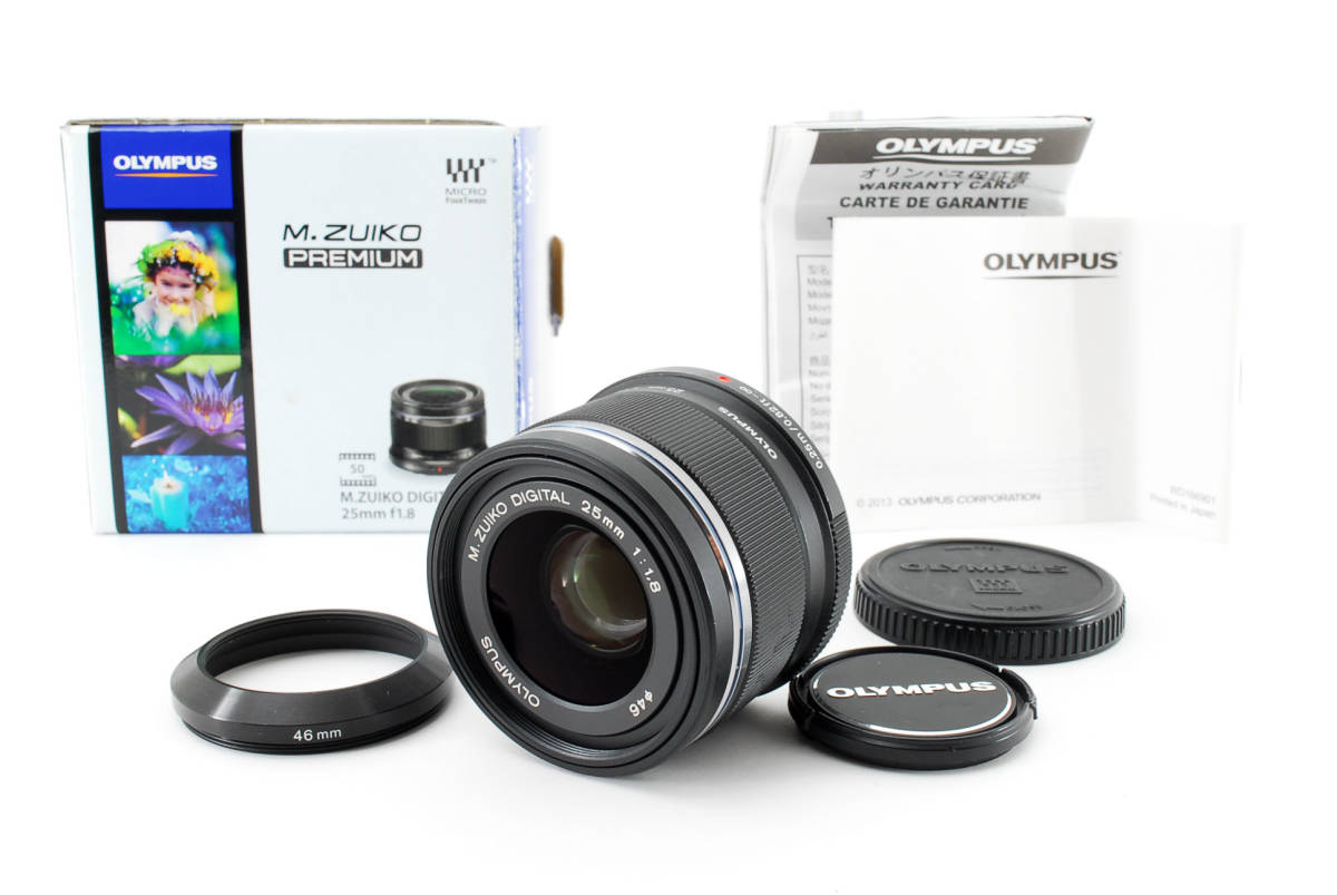 □美品□ オリンパス OLYMPUS M.ZUIKO DIGITAL 25mm F1.8 ブラック