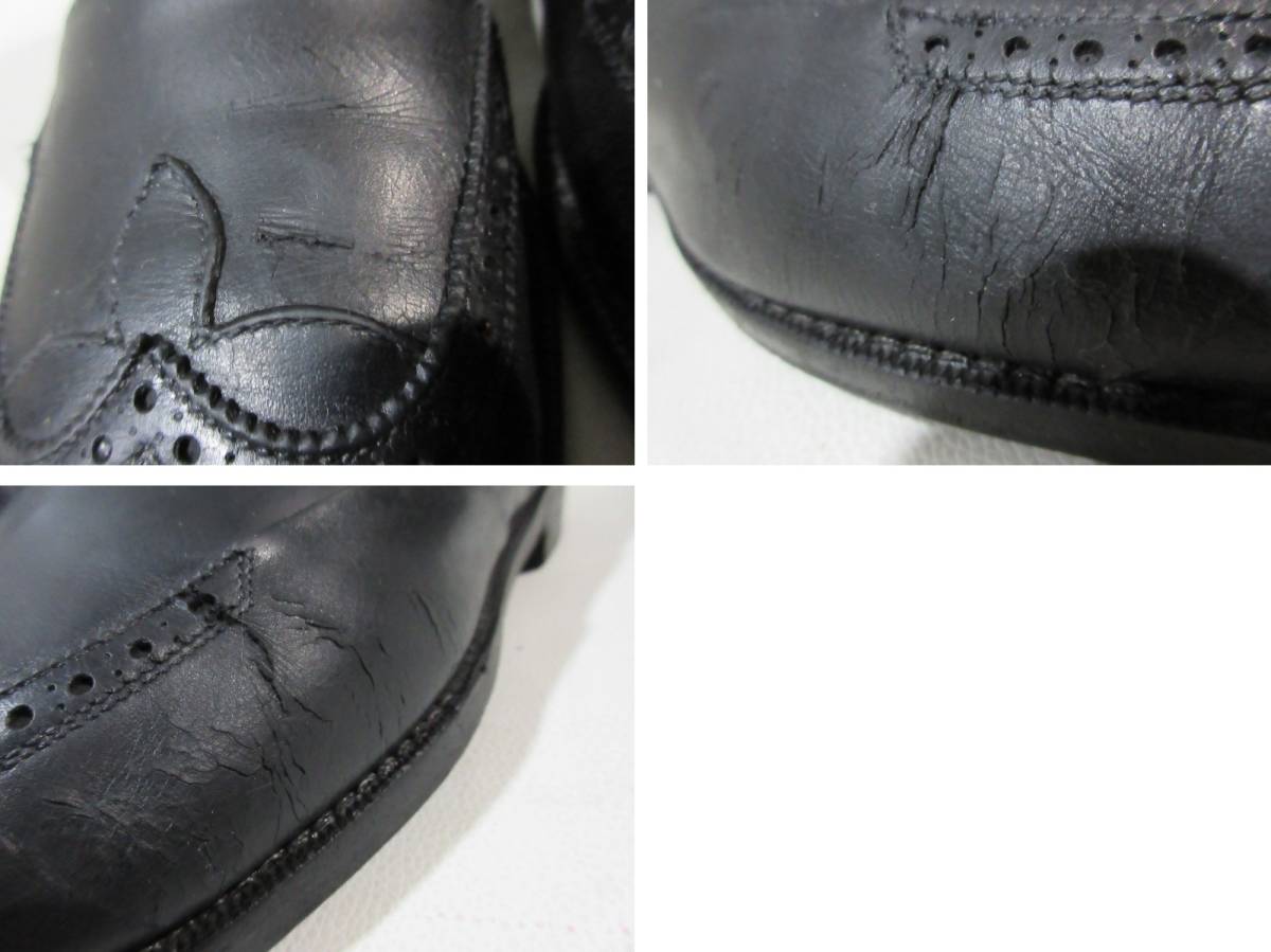イタリア製 ルイ・ヴィトン Louis Vuitton サイドジップ ブラックレザーブーツ 難有_画像6