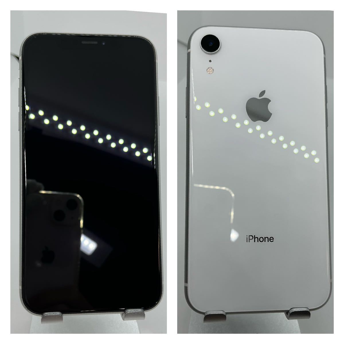 ヤフオク! - 【S】新品電池 iPhone XR White 64 GB SIMフリー...