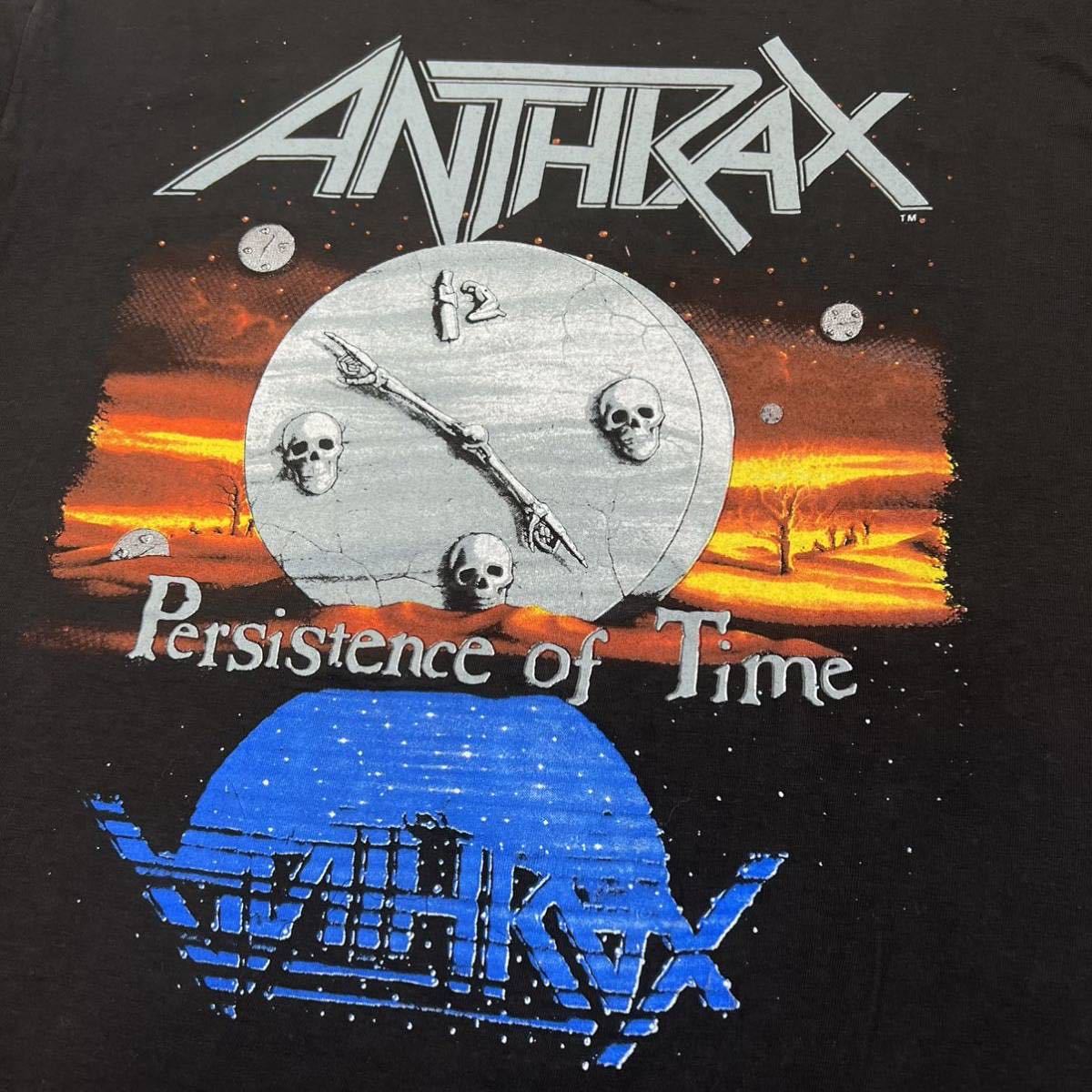 ビンテージ 90s【ANTHRAX】バンド Tシャツ USA製 L アンスラックス