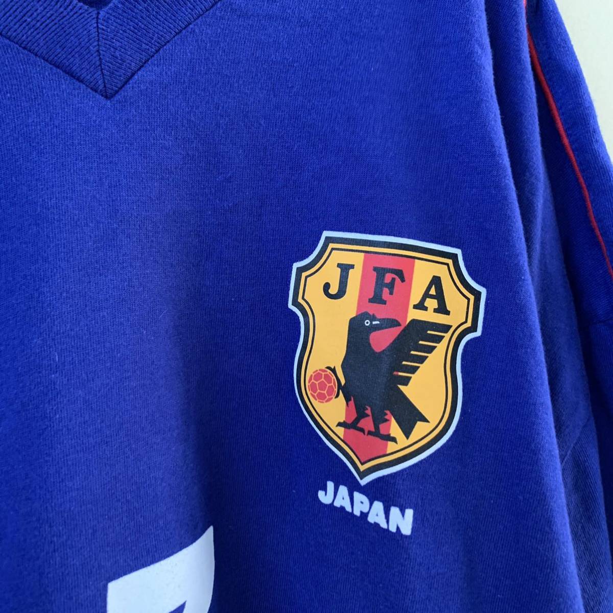 美品 サッカー日本代表 JAPAN サッカー NAKATA 7番 半袖 Tシャツ Lサイズ 488の画像2