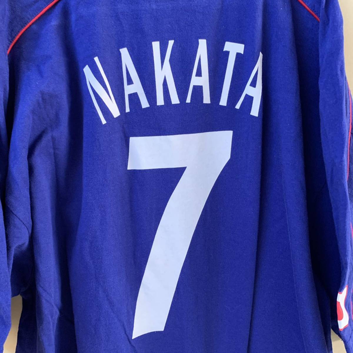 美品 サッカー日本代表 JAPAN サッカー NAKATA 7番 半袖 Tシャツ Lサイズ 488の画像6