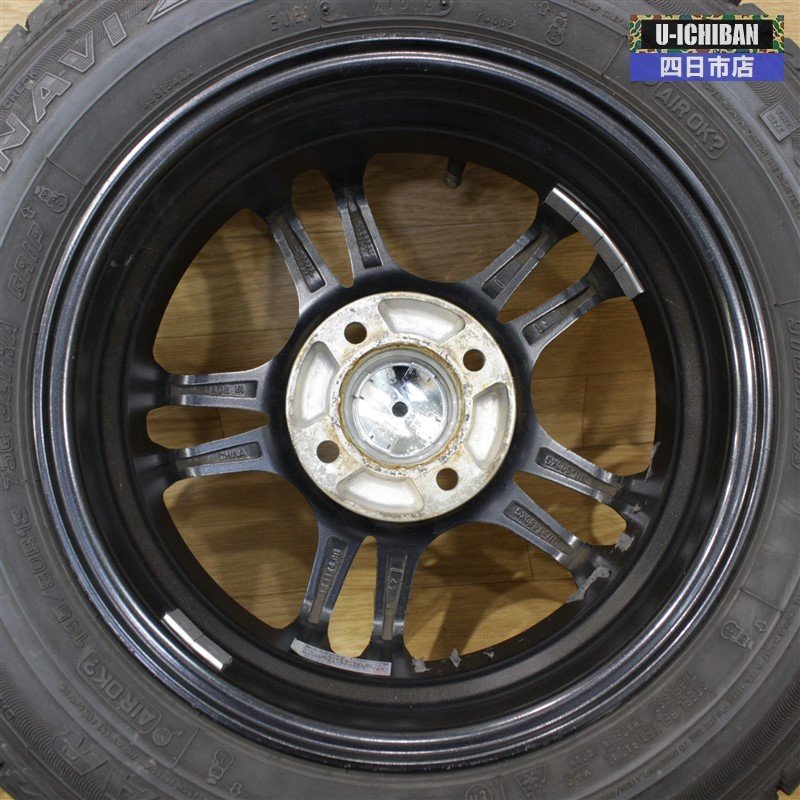 軽自動車 N-box スペーシア等に アイスナビ 75Q ZEA ○006 145 Grampus 80R13 42 4H 100 グッドイヤー スタッドレスセット! タイヤ・ホイールセット | rcacancun.gob.mx
