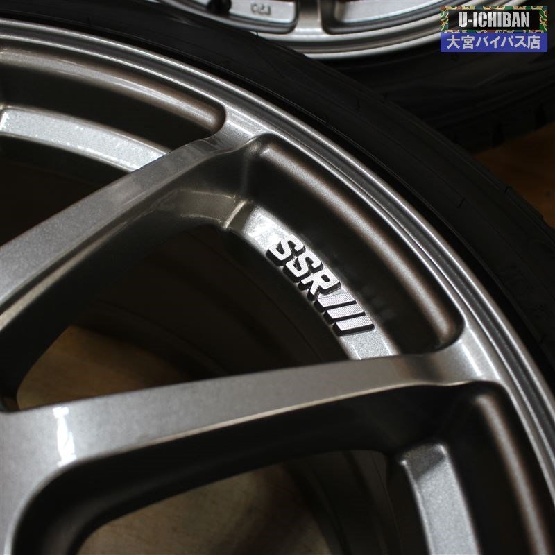 レヴォーグ などに SSR GTV02 18インチ 7.5J +48 5H114.3 ＆ ダンロップ WM01 225/45R18 1台分 スタッドレスセット 2019年製 004_画像3