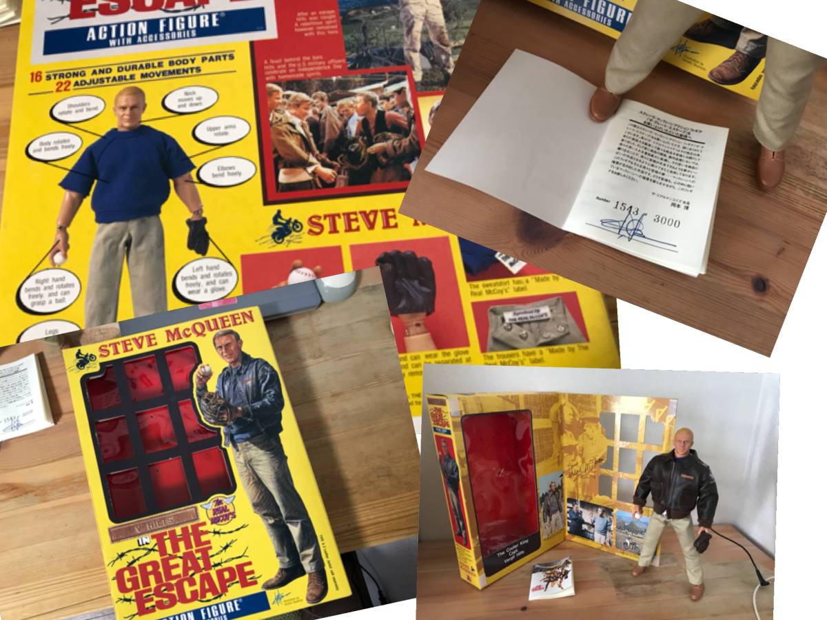 スティーブ・マックイーン、大脱走、ヒルツ大佐1/6フイギァ+A-2付き