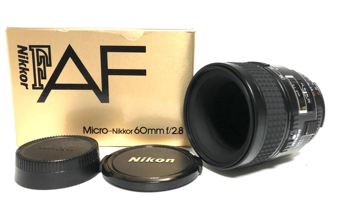 Nikon ニコン AF MICRO NIKKOR 60mm F2.8 1:2.8 箱付き レンズ 一眼 ...