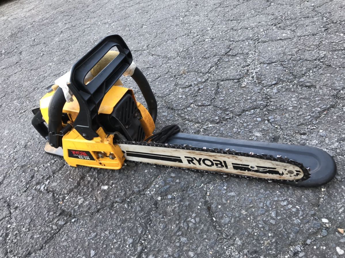 RYOBI ES-336リョービ エンジンチェーンソー 始動駆動確認済TP805_画像9