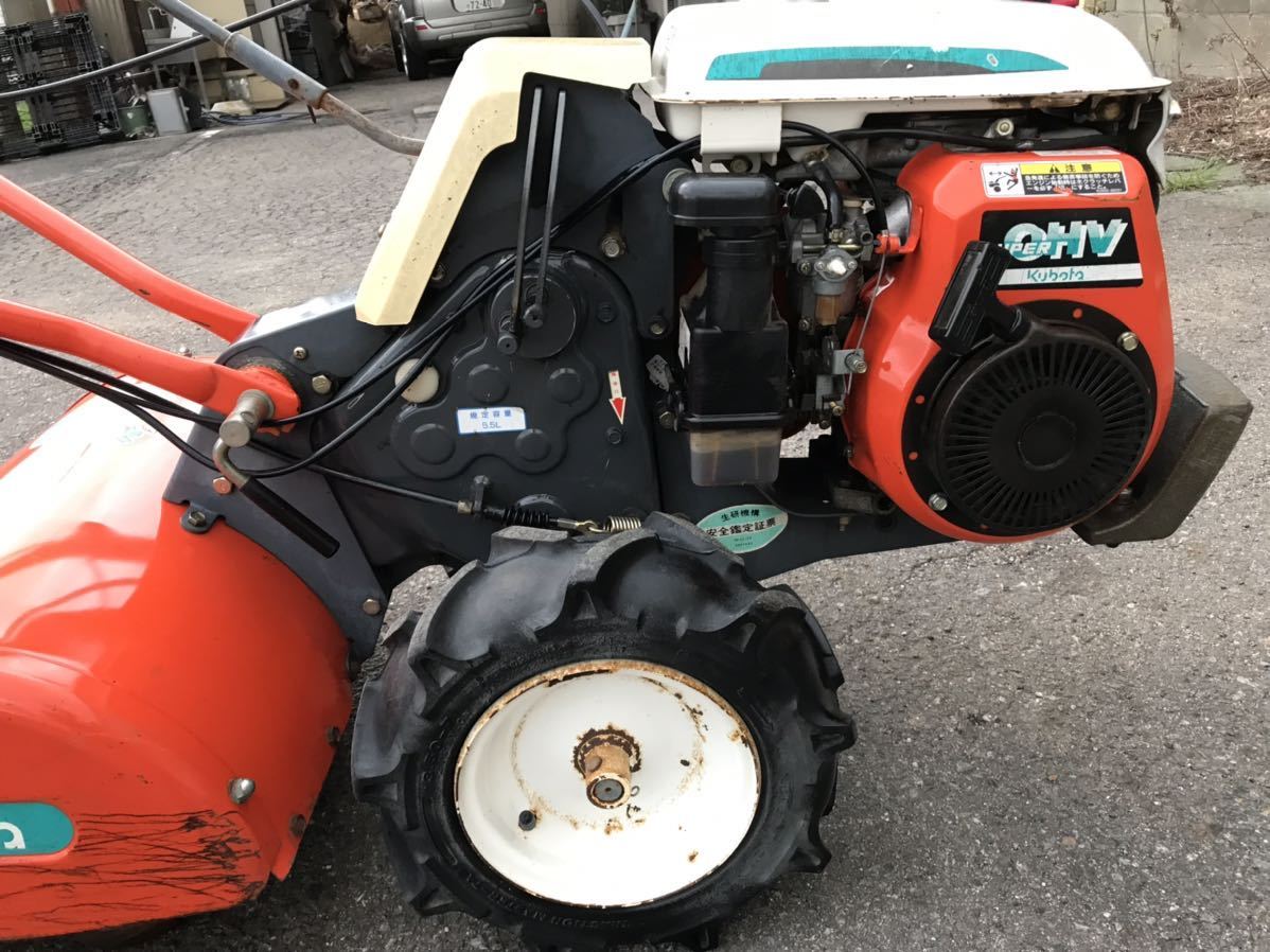Kubota TR60クボタ野菜パートナー GH170 5.5馬力 耕運機 始動駆動確認