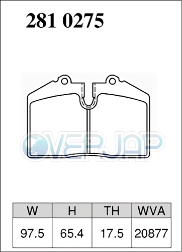 P1211584 / 2810275 DIXCEL プレミアム ブレーキパッド 1台分セット FERRARI(フェラーリ) 550 Maranello F550 1998～2002_画像3