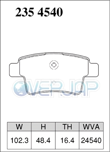 P2114557 / 2354540 DIXCEL Premium ブレーキパッド 1台分set シトロエン C4 PICASSO B58RFJ/B58RFJP/B585FTP/B585FXP/B585F04P 1.6T/2.0_画像3