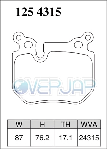 Z1254315 DIXCEL Zタイプ ブレーキパッド リヤ用 BMW E90 BMW PERFORMANCE BRAKE 後付ブレーキキット330i用 2POT_画像2