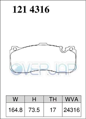 P1214316 DIXCEL プレミアム ブレーキパッド フロント用 BMW E82 UC30 2010/5～2014/2 135i_画像2