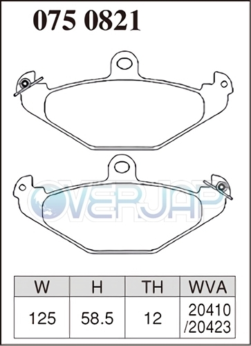 P0325499 / 0750821 DIXCEL プレミアム ブレーキパッド 1台分セット OPEL(オペル) SPEEDSTER Z02Z32L 2003～ 2.2