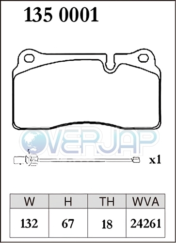 P1350001 DIXCEL Premium brake pad rear for Audi R8 42BYHF/42CNDF/42BUJF/42CTYF 4.2 FSI /5.2 FSI QUATTRO CCB car un- possible 