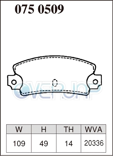 P2210489 / 0750509 DIXCEL Premium ブレーキパッド 1台分set ルノー R21 B48R/B48Y/L48L/L485/B48K/L48K 1986～1996 2.0/2.0 TURBO/2.2_画像3