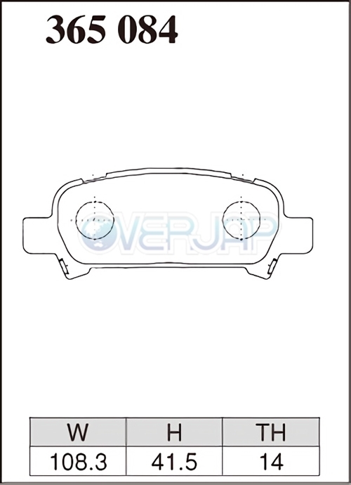 M365084 DIXCEL Mタイプ ブレーキパッド リヤ用 スバル インプレッサ WRX STi GC8(SEDAN) 1999/9～2000/8 2000 Ver.VI(G型 標準モデル)_画像2