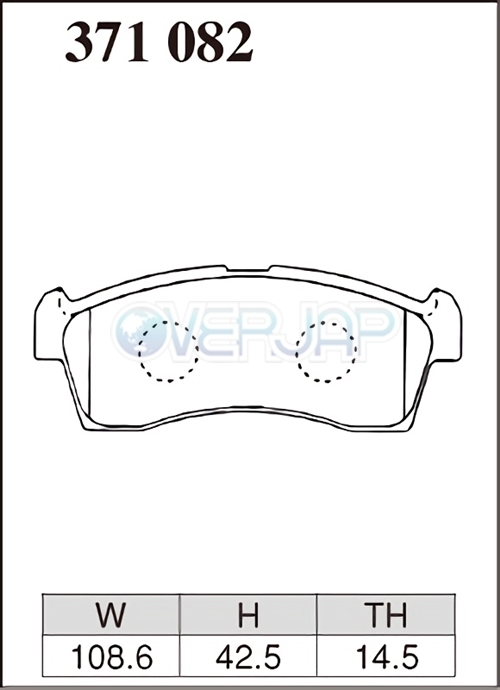 M371082 DIXCEL Mタイプ ブレーキパッド フロント用 スズキ エブリイワゴン DA17W 2015/2～ 660_画像2