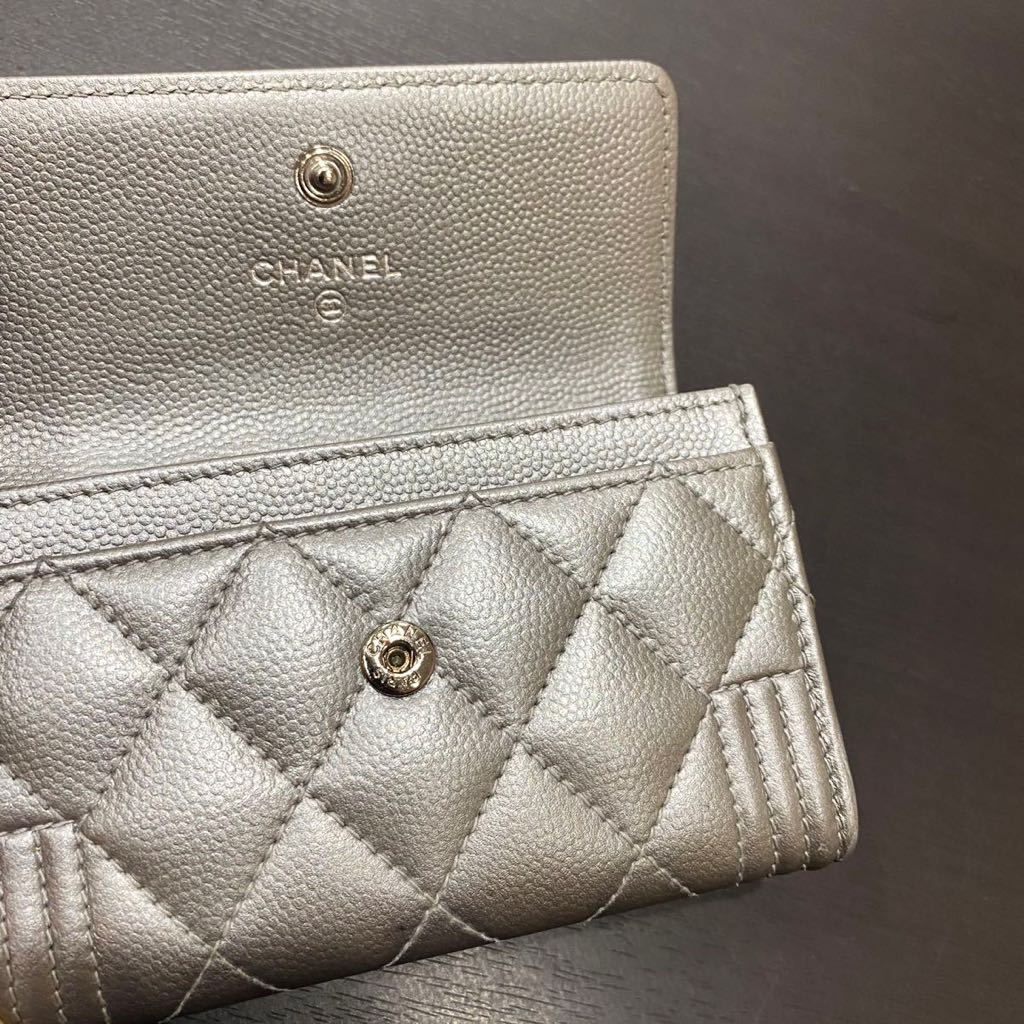 魅了 美品 希少 限定シルバー CHANEL シャネル ボーイシャネル カード