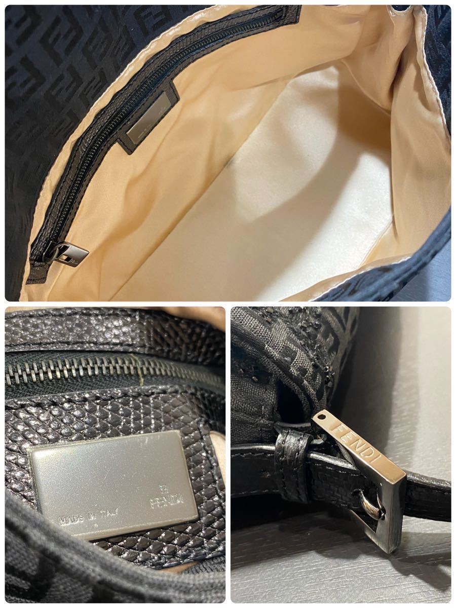 レア 定価40万 数回 FENDI フェンディ マンマバケット ズッカ柄 レア 定価40万 数回 FENDI フェンディ マンマバケット ズッカ柄