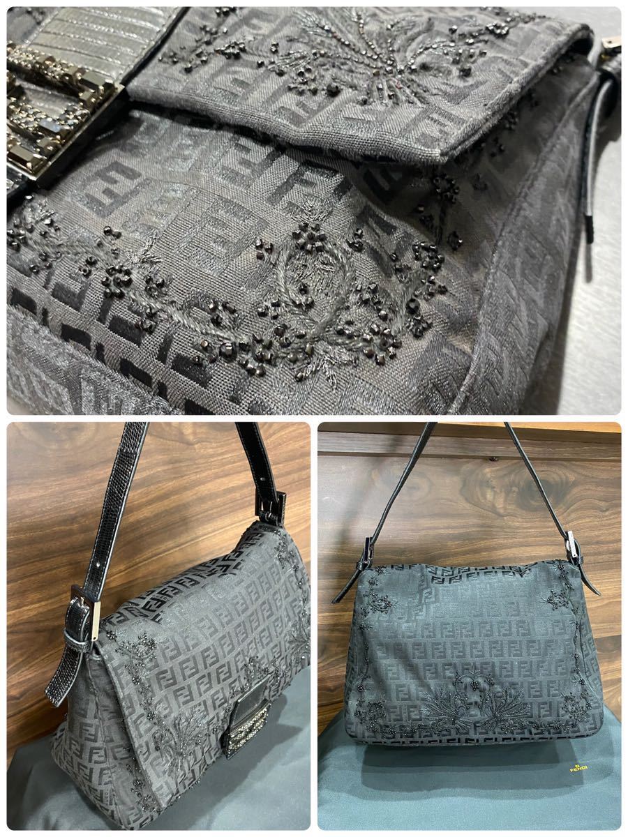 レア 定価40万 数回 FENDI フェンディ マンマバケット ズッカ柄 レア 定価40万 数回 FENDI フェンディ マンマバケット ズッカ柄