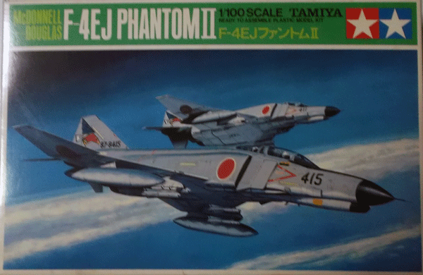 タミヤ/1/100/日本航空自衛隊F-4EJファントムⅡ戦闘機/未組立品_画像1