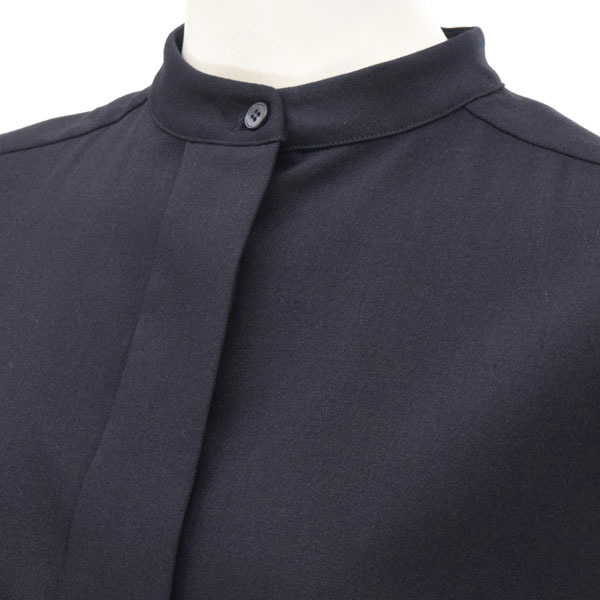 美品】JIL SANDER NAVY/ジルサンダーネイビー 半袖シャツワンピース