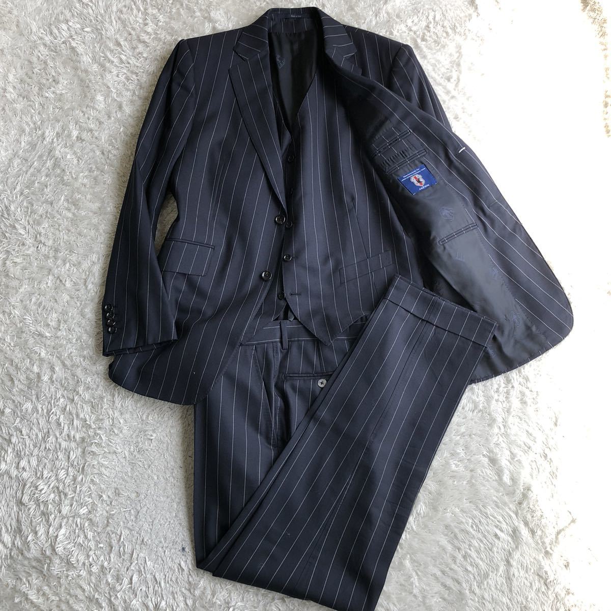 希少】 DUNHILL ダンヒル 日本代表 モデル 3ピース スーツ イタリア製