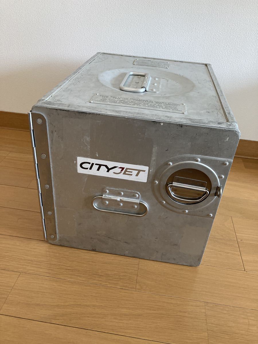 アルミ ギャレーボックス CITYJET放出品 旅客機 航空機 機内 アルミ ギャレーボックス CITYJET放出品 旅客機 航空機 機内
