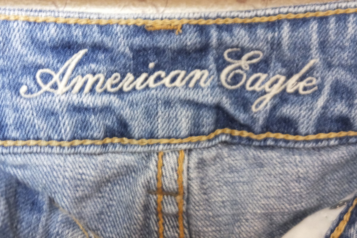 ■【YS-1】 アメリカンイーグル American Eagle ■ ジーンズ ショートパンツ レディース ■ サイズ W72cm ブルー系 ■【同梱可能商品】■A_画像4