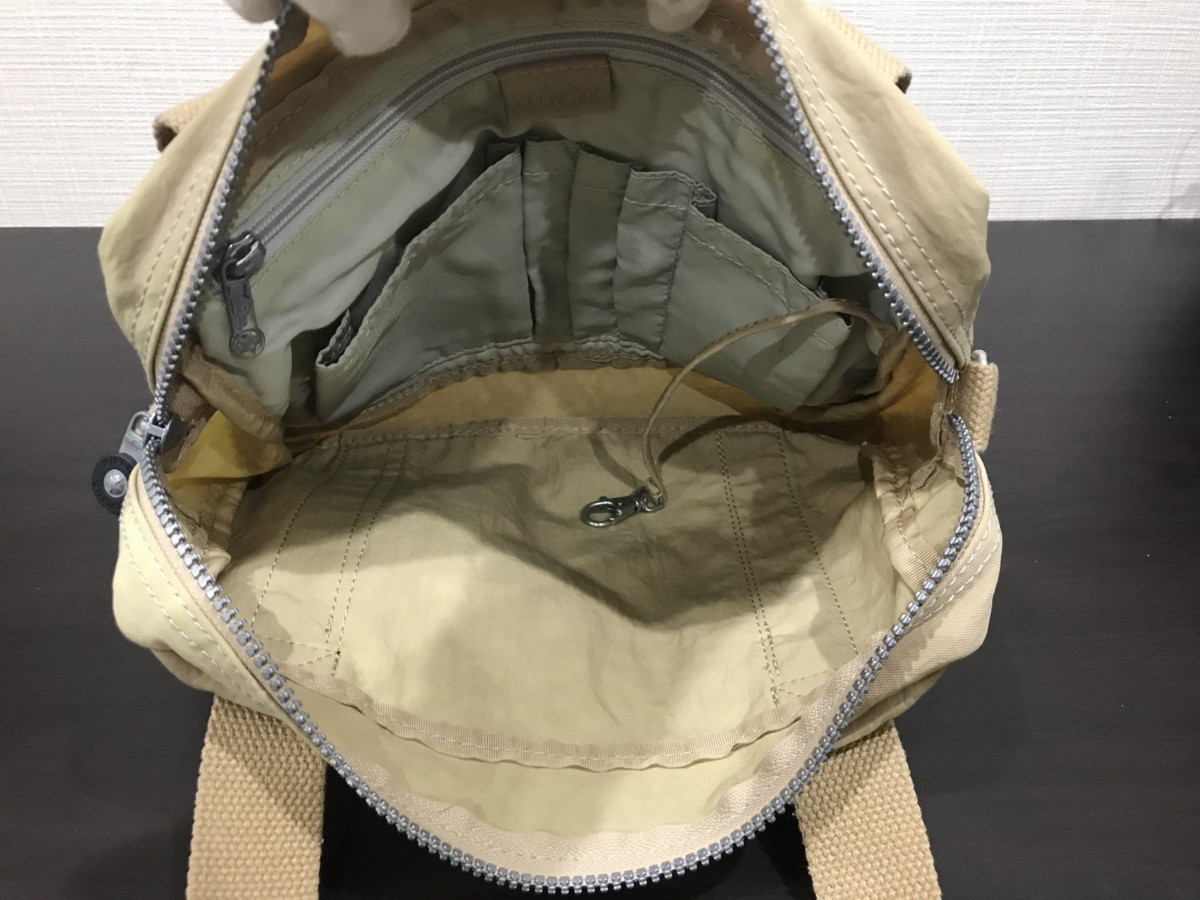 #[YS-1] Kipling ручная сумочка # Gorilla кольцо для ключей имеется оттенок бежевого длина 21cm× ширина 30cm # kipling [ Tokyo departure возможна курьерская доставка ]K#