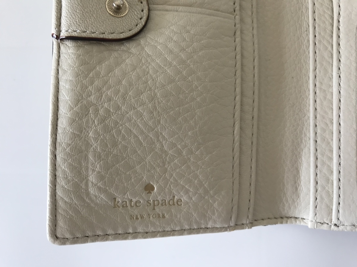 ■【YS-1】 2つ折り 長財布 ■ ケイトスペード Kate spade ■ ゴールド系 ■ 縦9.5cm 横17cm 厚さ1cm 【東京発 手渡し可能】■D_画像8