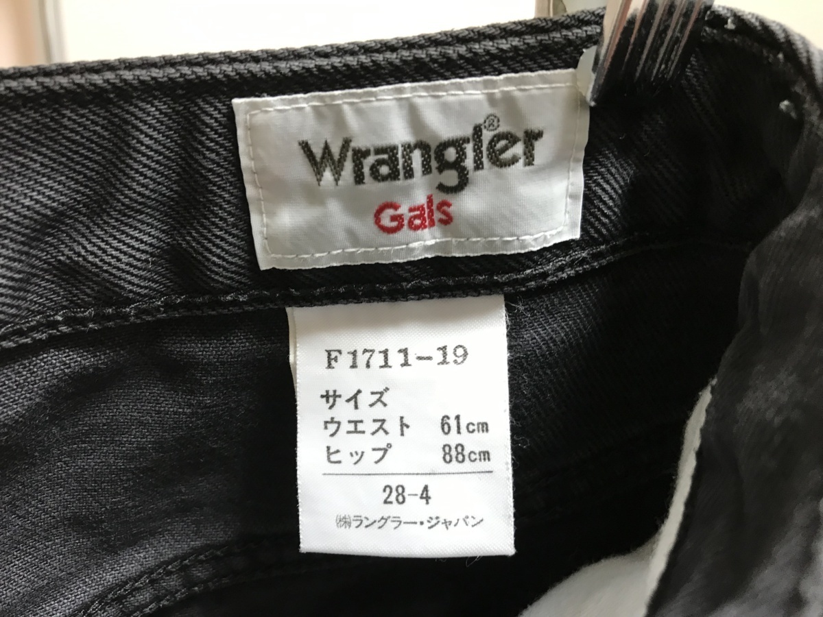 ■【YS-1】 ラングラー Wrangler ■ ブラックジーンズ デニム ■ ブラック系 黒系 ■ ２８インチ 【東京発 手渡し可能】■Dの画像4