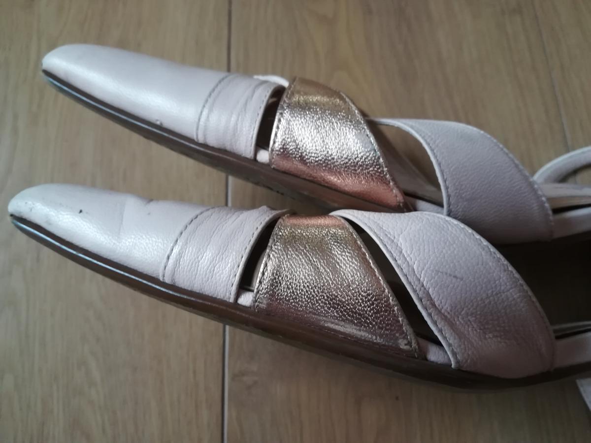 [YS-1] Ginza Kanematsu # low heel pumps # 23.5cm# light pink series # lady's shoes shoes [ Tokyo departure personal delivery possibility ]#C