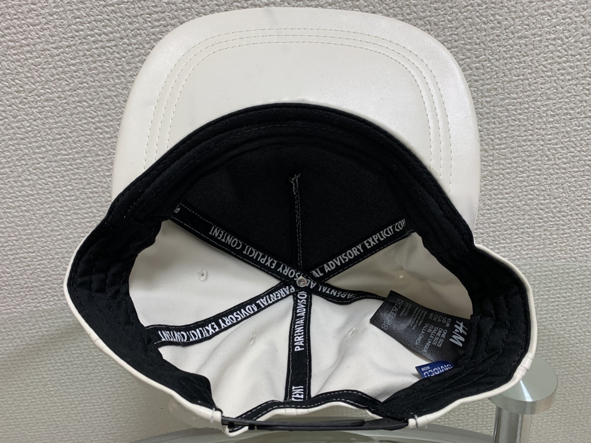 ■【YS-1】 DIVIDED H＆M ■ キャップ 帽子■ メンズ ホワイト×ブラック ■ フリーサイズ 内径57.5？ (現状・調整可能) 【東京発】■I_画像5