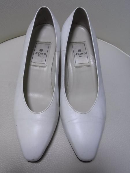 [YS-1] Ungaro # pumps #5 half white group Ungaro#K