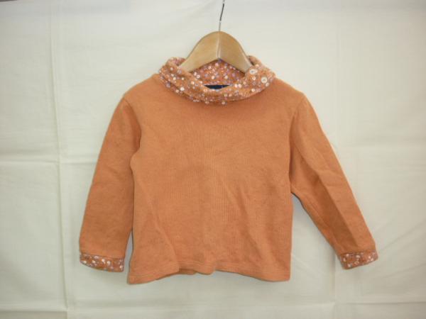 [YS-1]# East Boy EAST BOY Kids ( for girl ) long sleeve knitted shirt orange color series size 100