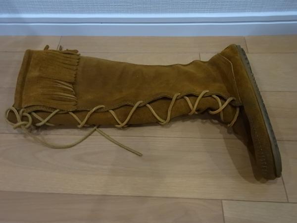 【YS-1】ミネトンカ ロングブーツ■茶系 24cm MINNETONKA■K_画像3